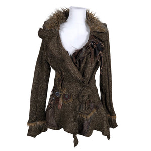 Unisex Juju & Christine - Cardigan, size 40 - Brown (1)