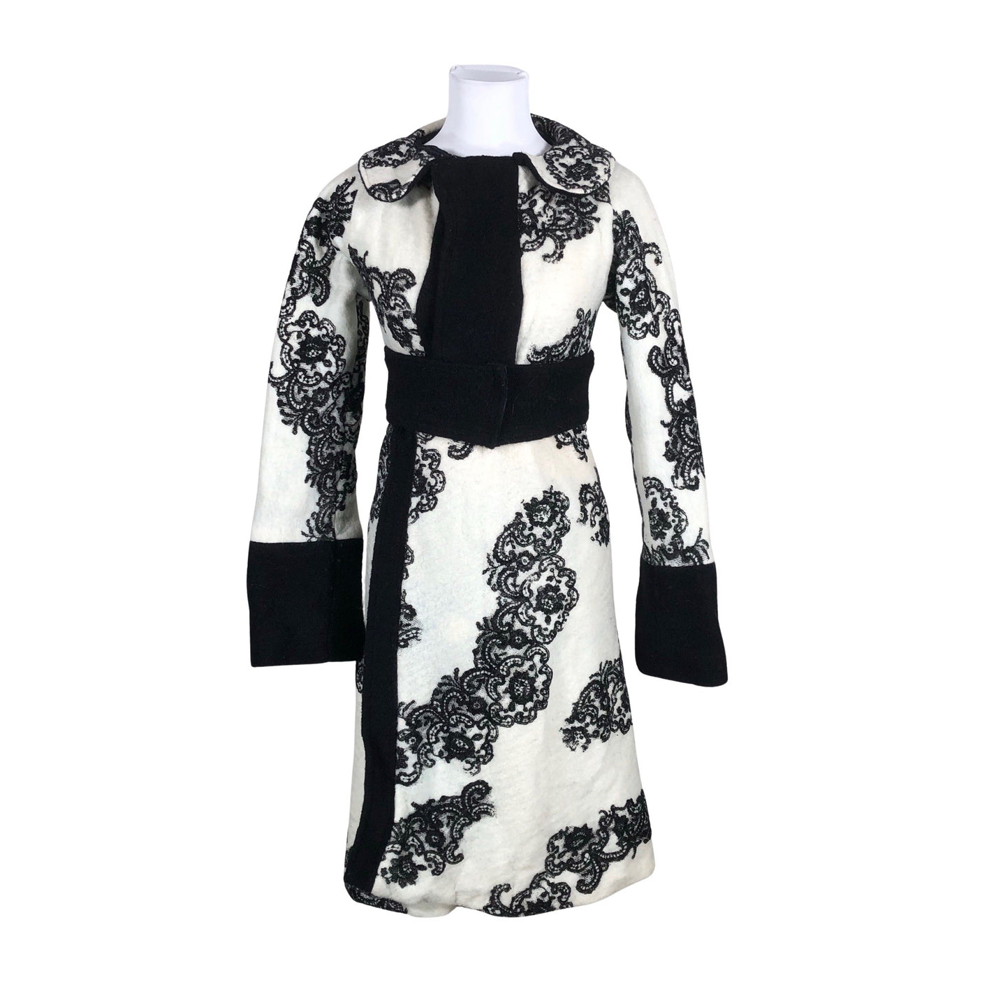 Unisex Handmade - Wool coat, size 36 - Natural white (1)