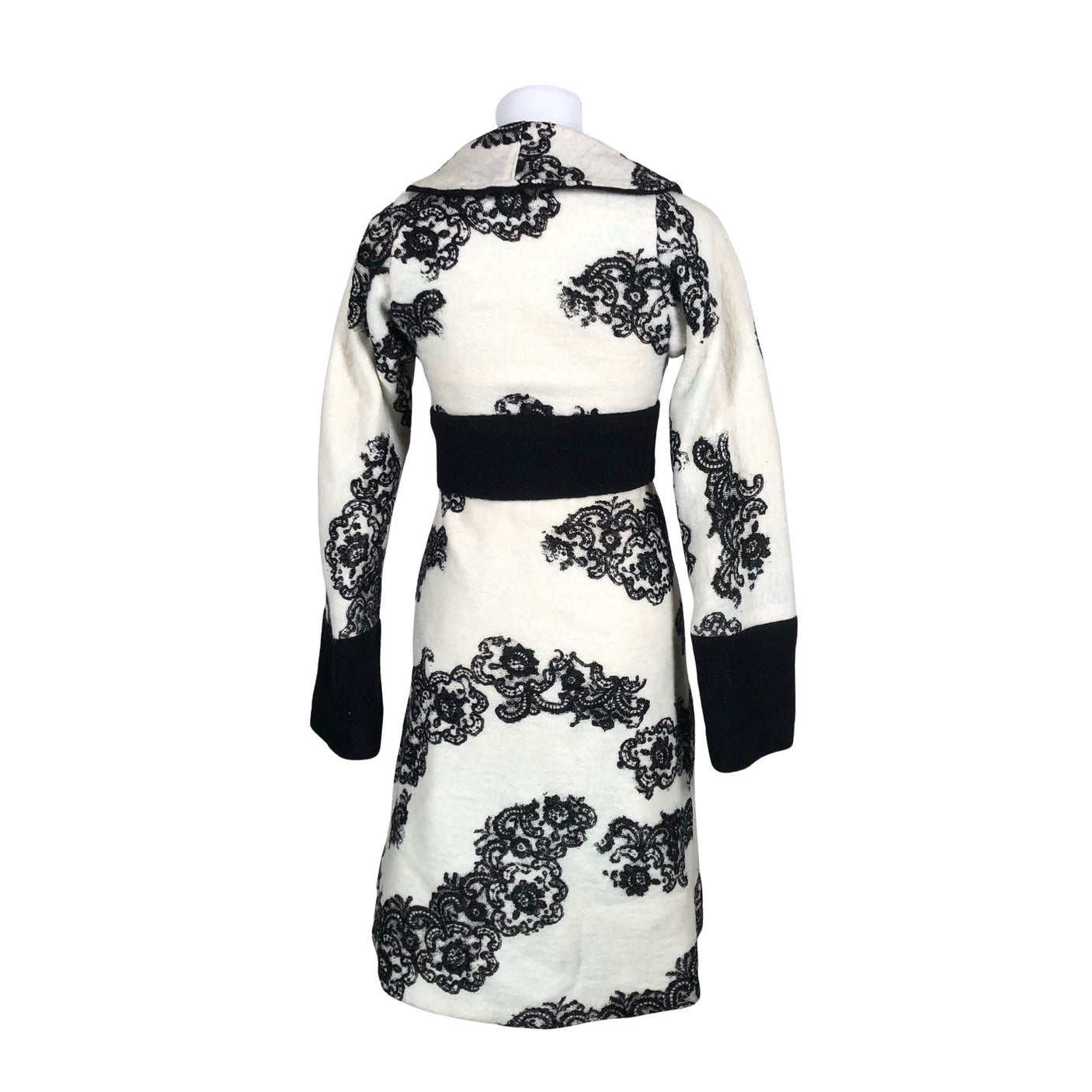 Unisex Handmade - Wool coat, size 36 - Natural white (2)