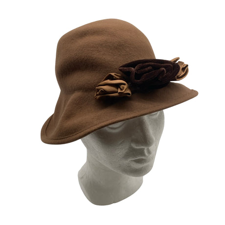 Unisex Handmade - Hat, size 52 - 54 cm - Brown ()