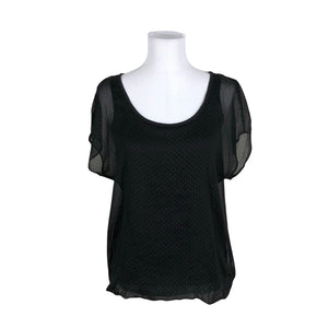 Unisex Esprit - Short-sleeved blouse, size 36 - Black (1)