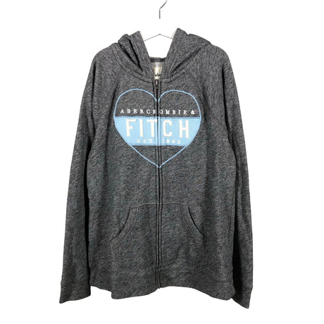 Unisex Abercrombie&Fitch - Hoodie, size 146 - 152 - Gray ()