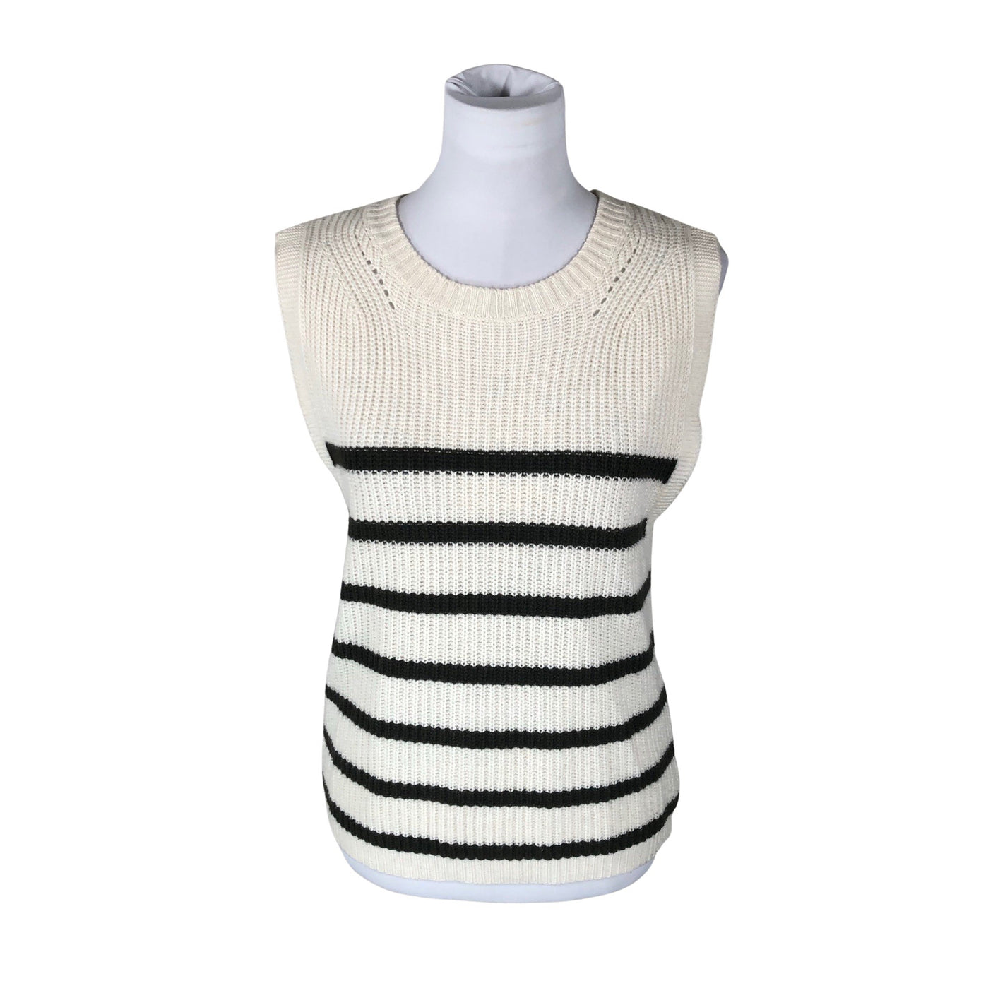 Unisex Tif Tiffy - Knit vest, size 36 - White (1)