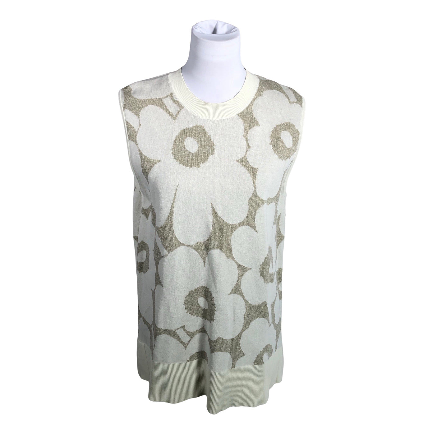 Unisex Marimekko - Knit vest, size 40 - Beige (1)