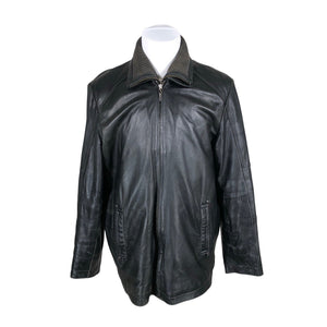 Unisex Saki - Leather jacket, size XXL - Black (1)