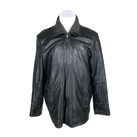 Unisex Saki - Leather jacket, size XXL - Black ()