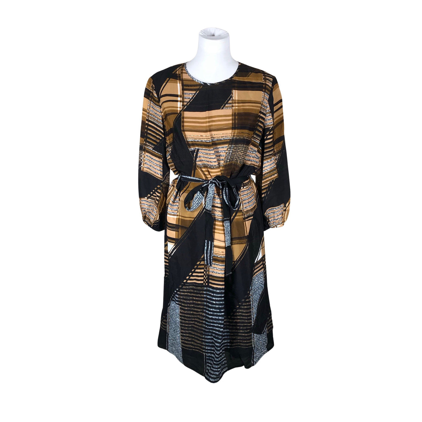Unisex Ril's - Schiffon dress, size 40 - Brown (1)