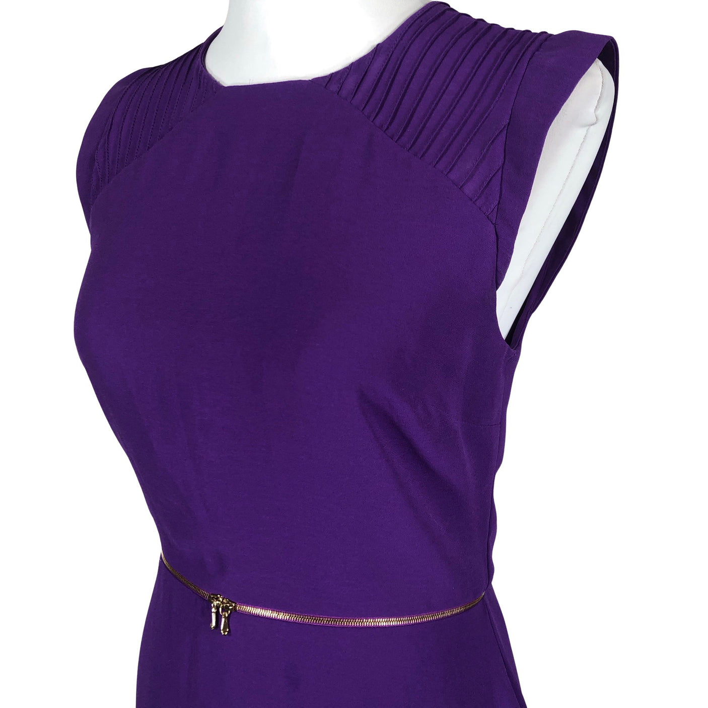 Unisex Sandro Paris - Schiffon dress, size 34 - Violet (3)