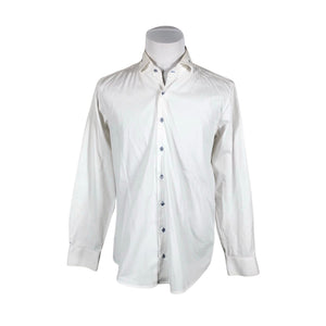 Unisex NaraCamicie - Collared shirt, size L - White (1)