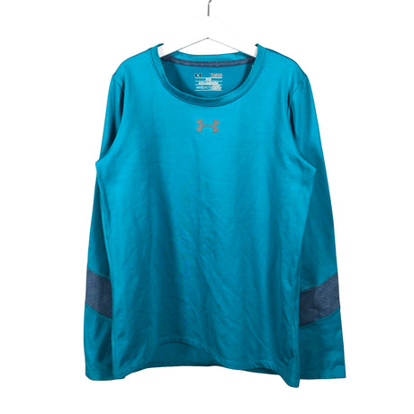 Unisex Under Armour - Sports shirt, long sleeve, size 158 - 164 - Turquoise ()