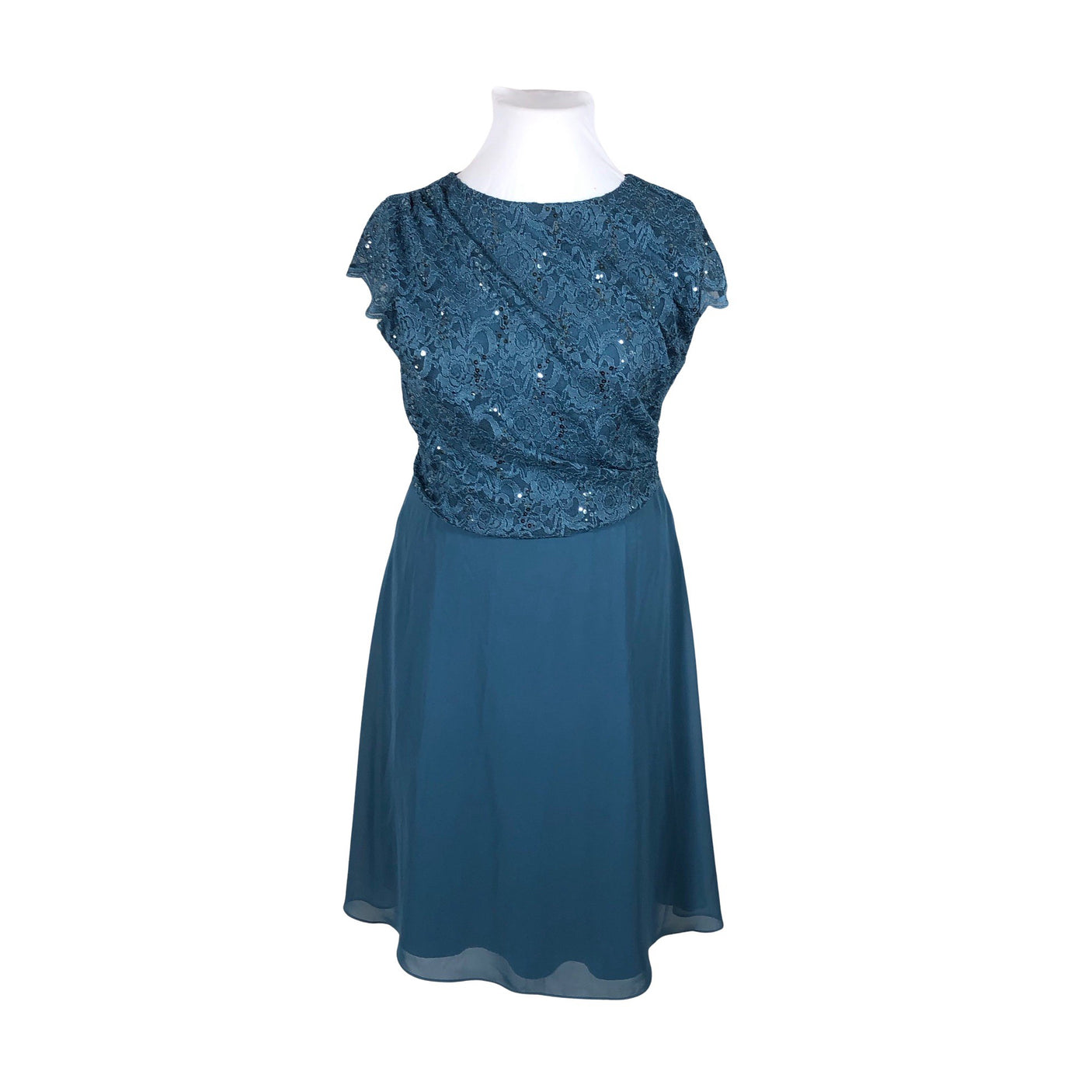 Unisex Swing - Party dress, size 42 - Turquoise (1)