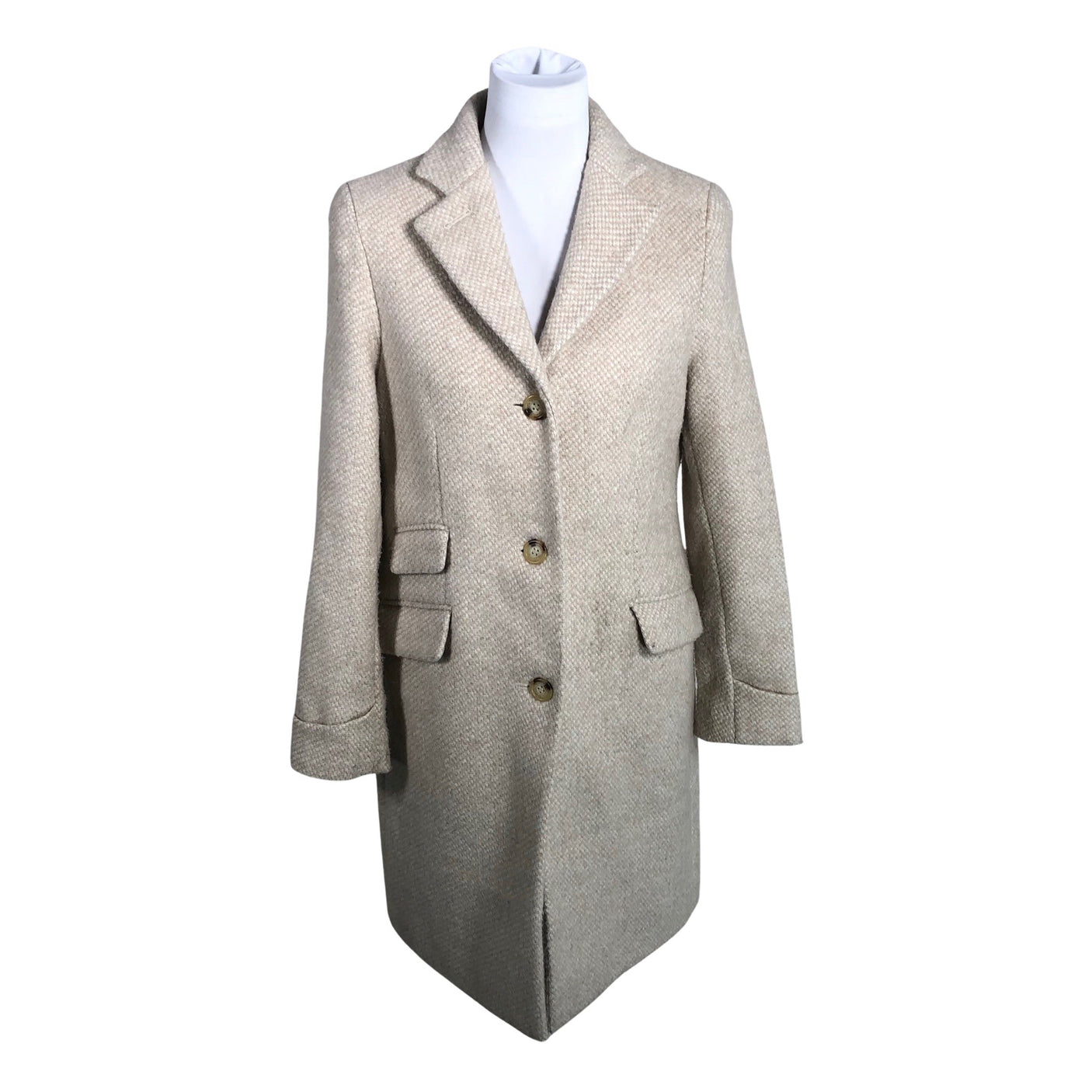 Unisex Lauren Ralph Lauren - Wool coat, size 38 - Beige (1)