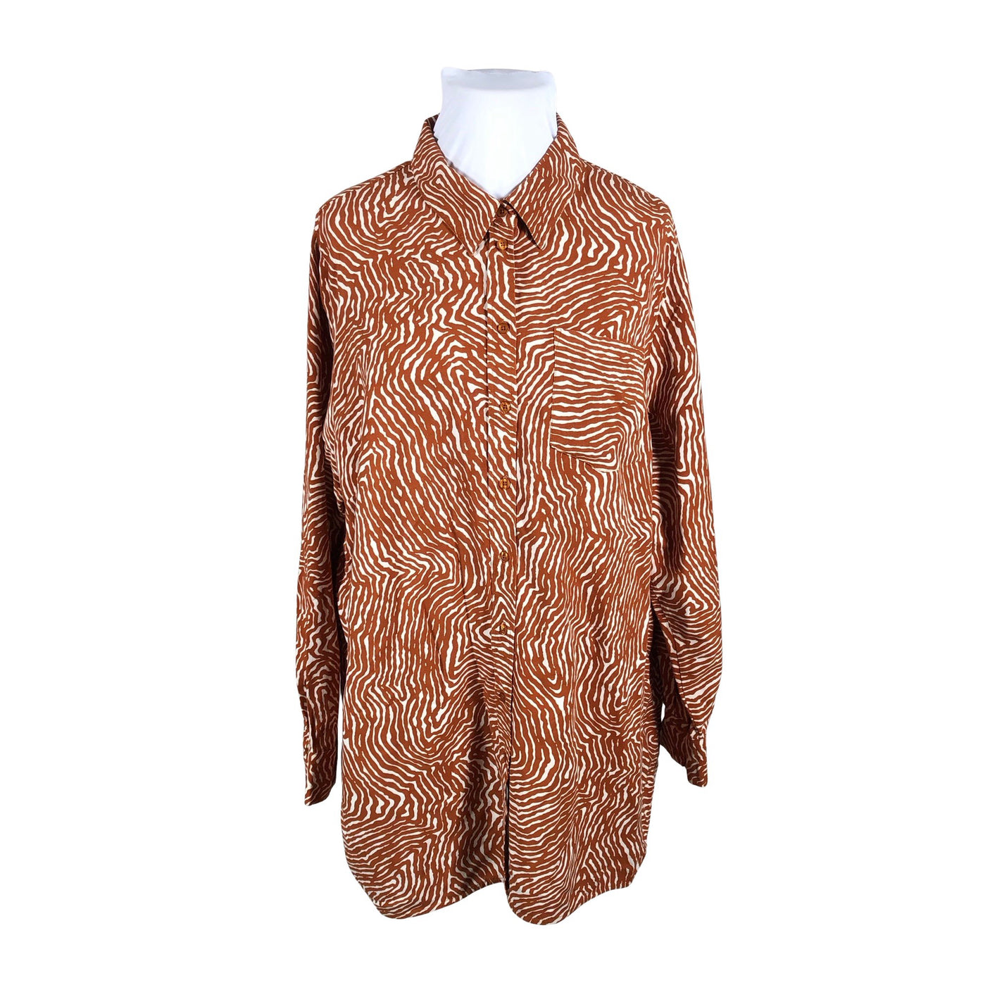 Unisex Nanso - Schiffon dress, size 48 - Brown (1)