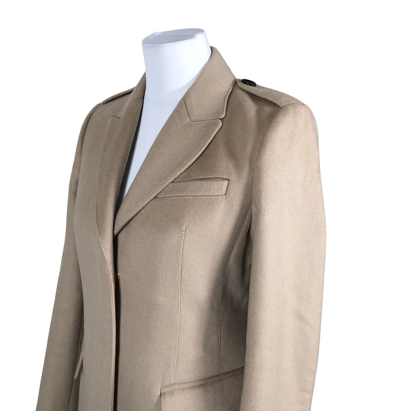 Unisex Burberry - Wool coat, size 38 - Beige (2)