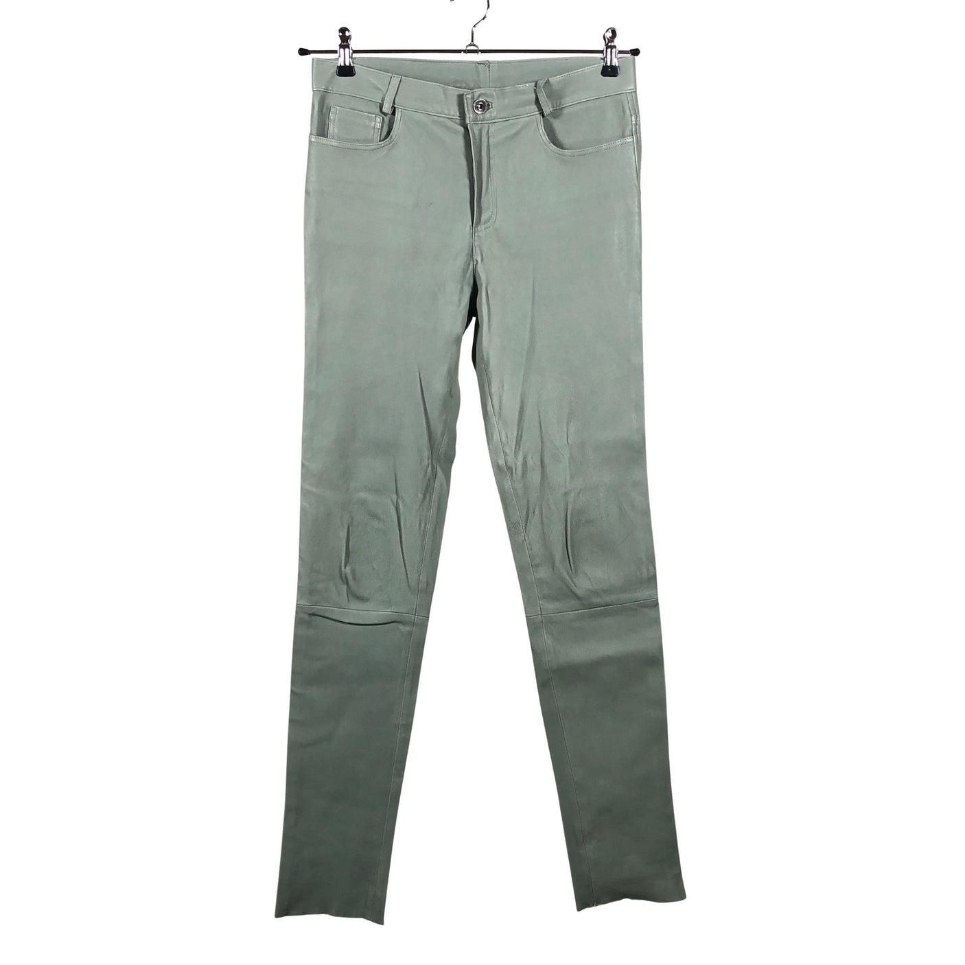 Unisex Hôtel Particulier - Leather pants, size 38 - Green (1)