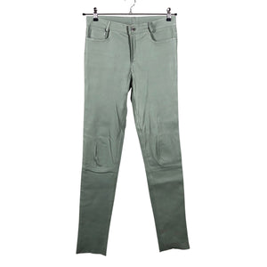 Unisex Hôtel Particulier - Leather pants, size 38 - Green (1)