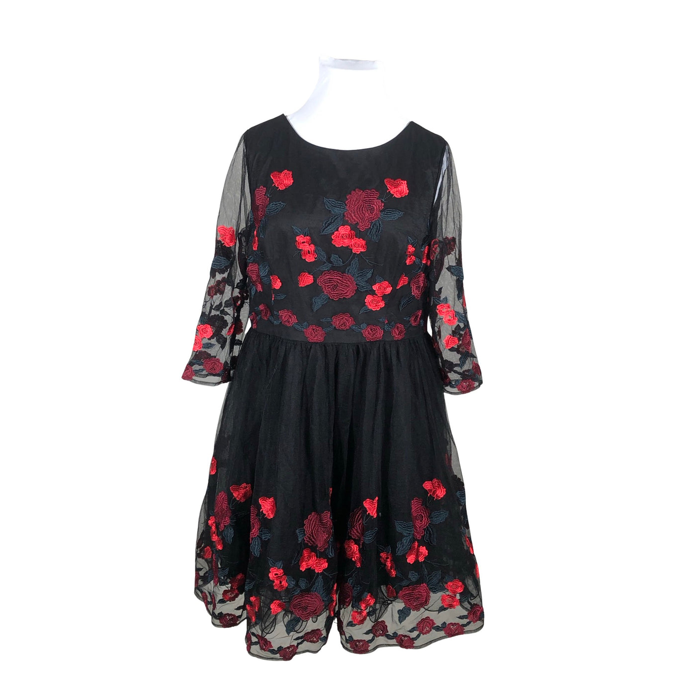 Unisex Chi Chi London - Party dress, size 46 - Black (1)
