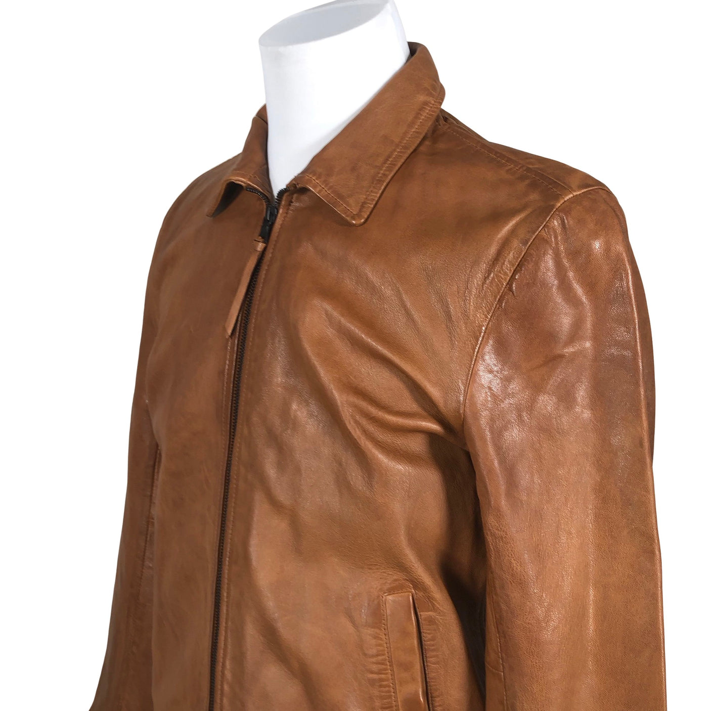 Unisex Superdry - Leather jacket, size M - Brown (3)