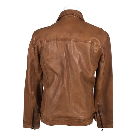 Unisex Superdry - Leather jacket, size M - Brown (2)