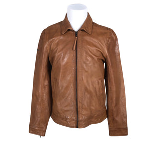 Unisex Superdry - Leather jacket, size M - Brown (1)