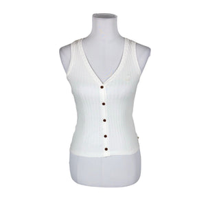 Unisex Twothirds - Tricot tank top, size 34 - White (1)
