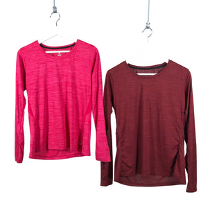 Unisex Soc - Sports shirt, long sleeve, size 38 - Wine red (1)