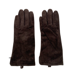 Unisex Pia Rossini - Leather gloves, size Ei kokoa - Brown (1)