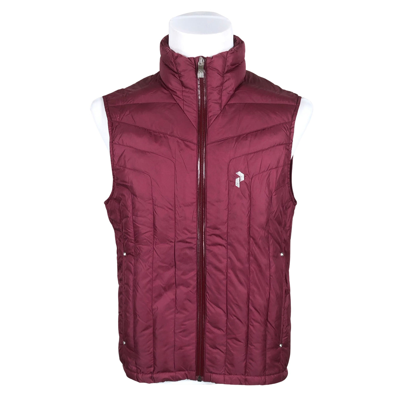 Unisex Peak Performance - Winter vest, size M - Wine red (1)
