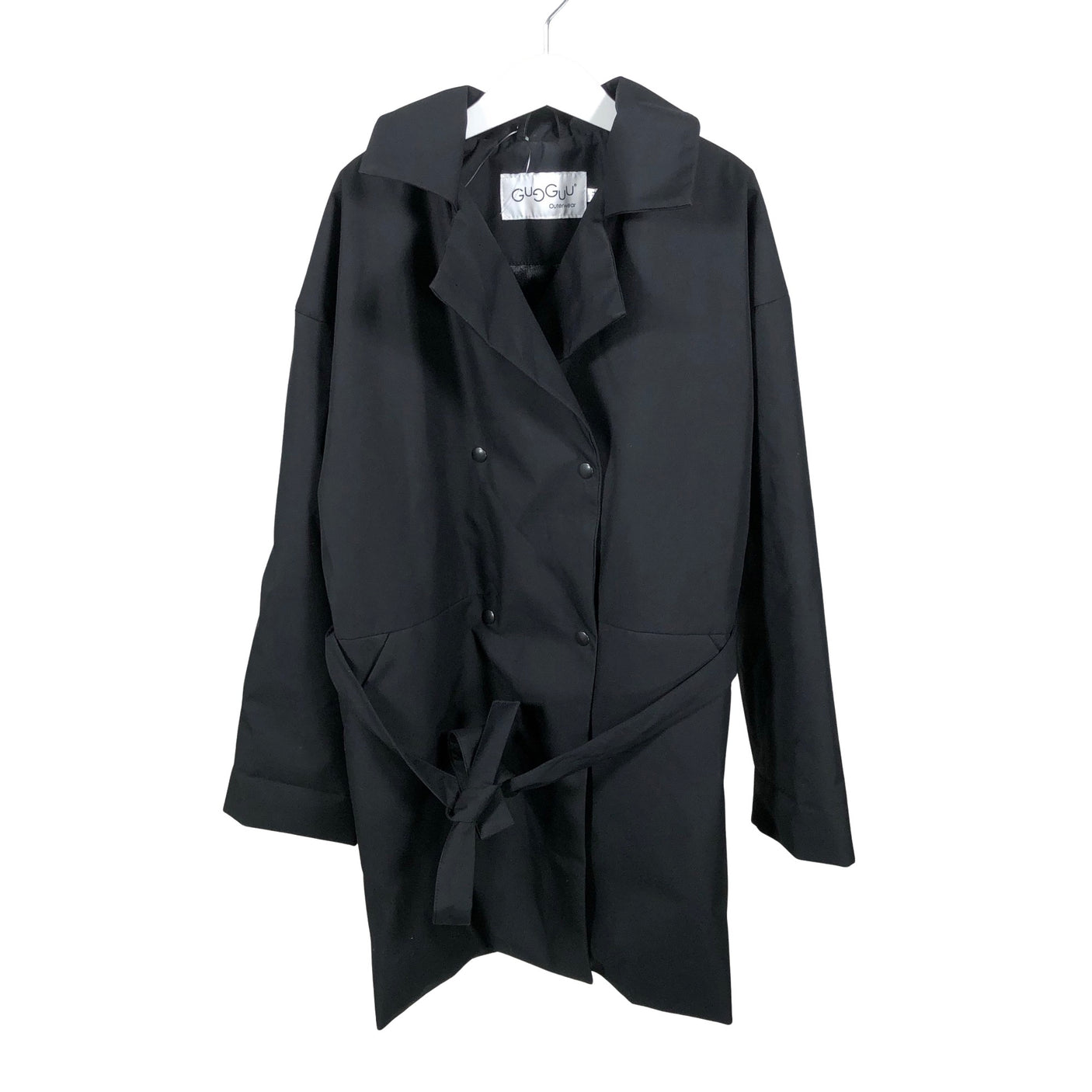 Unisex Gugguu - Trench coat, size 128 - 134 - Black (1)
