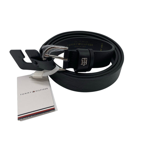 Unisex Tommy Hilfiger - Leather belt, size Ei kokoa - Black ()