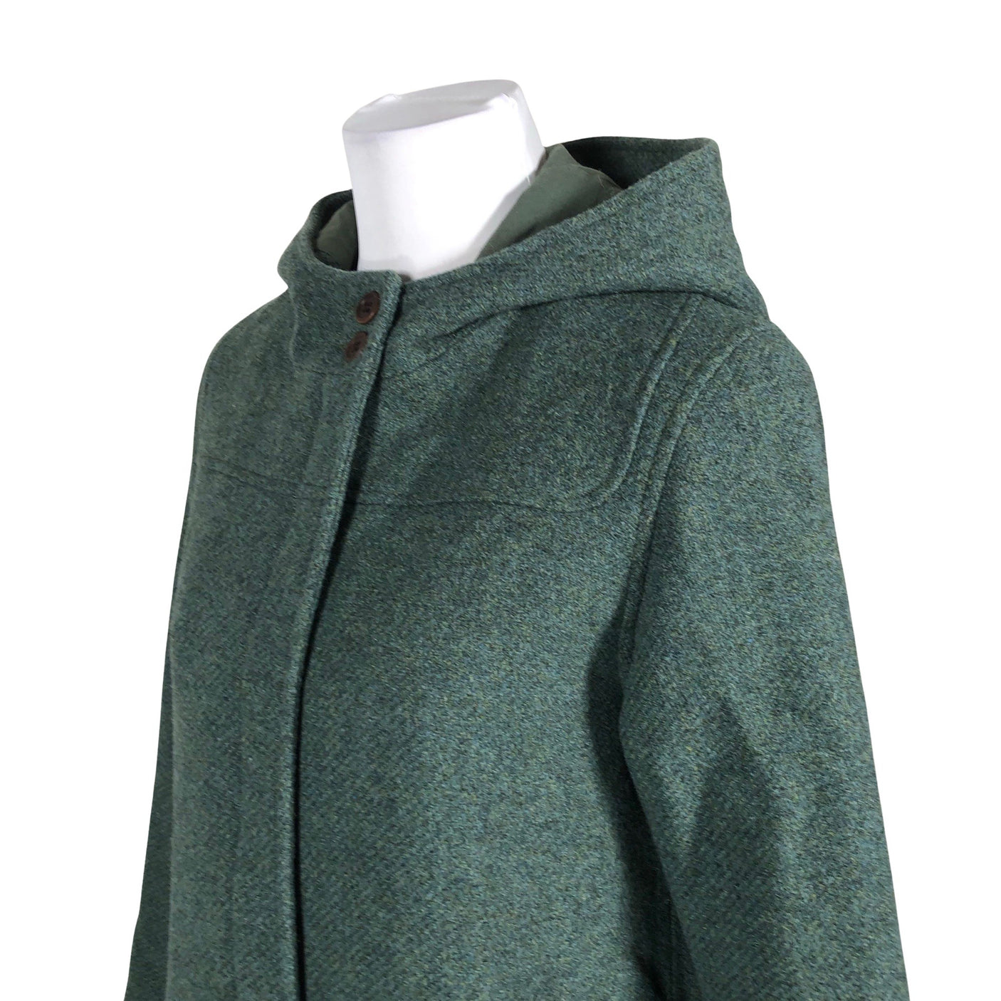 Unisex Twothirds - Wool coat, size 36 - Green (2)