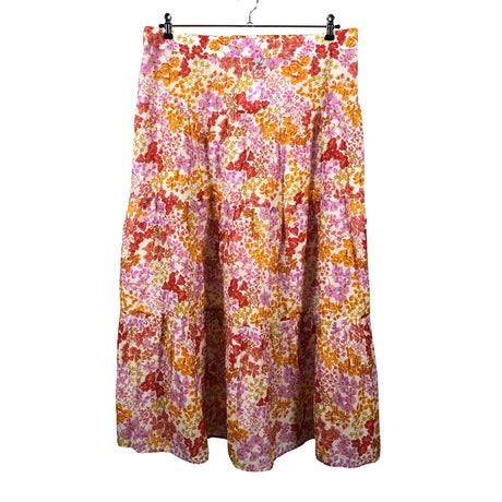 Unisex Lindex - Fabric skirt, size 42 - Orange ()