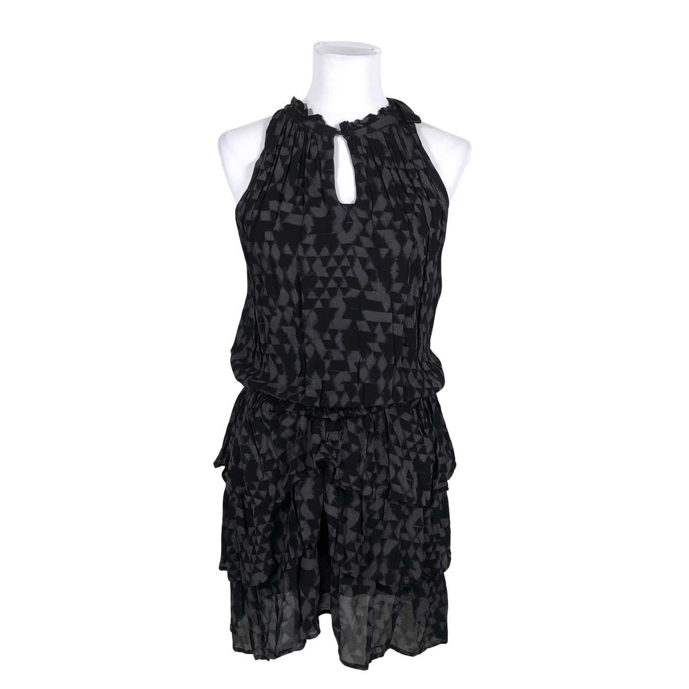 Unisex Munthe - Schiffon dress, size 38 - Brown (1)