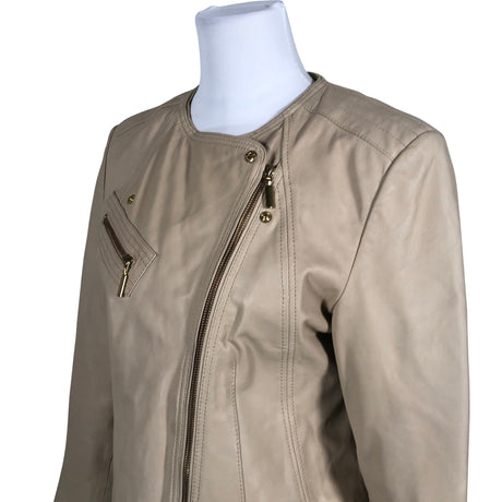 Unisex Andiata - Leather jacket, size 38 - Beige (2)