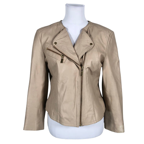 Unisex Andiata - Leather jacket, size 38 - Beige ()