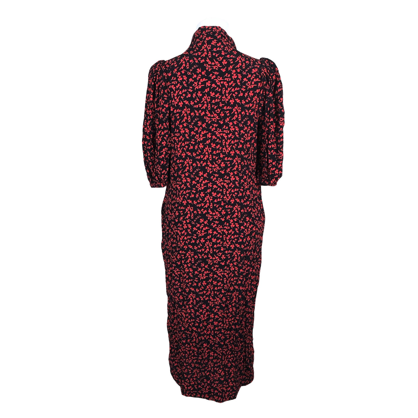 Unisex Ganni - Schiffon dress, size 34 - Black (3)