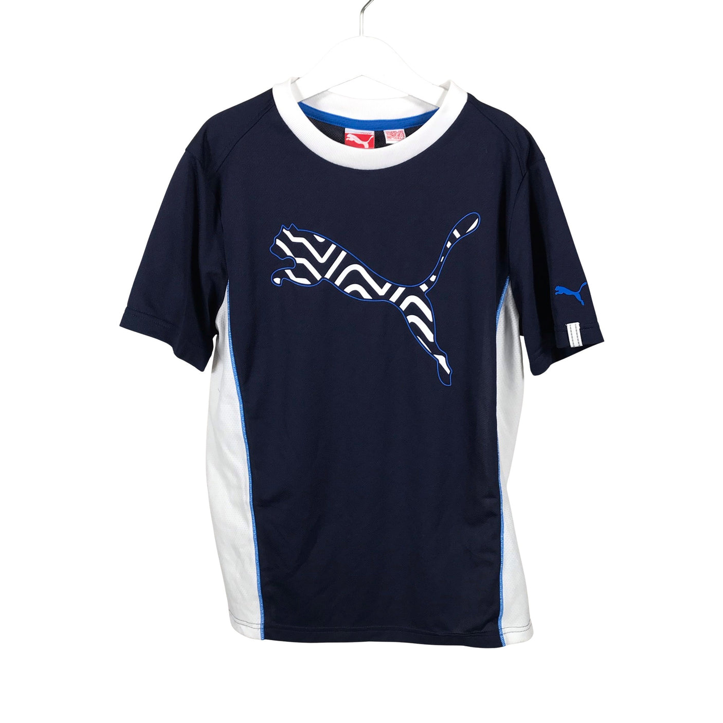 Unisex Puma - Sports shirt, short sleeve, size 146 - 152 - Blue (1)