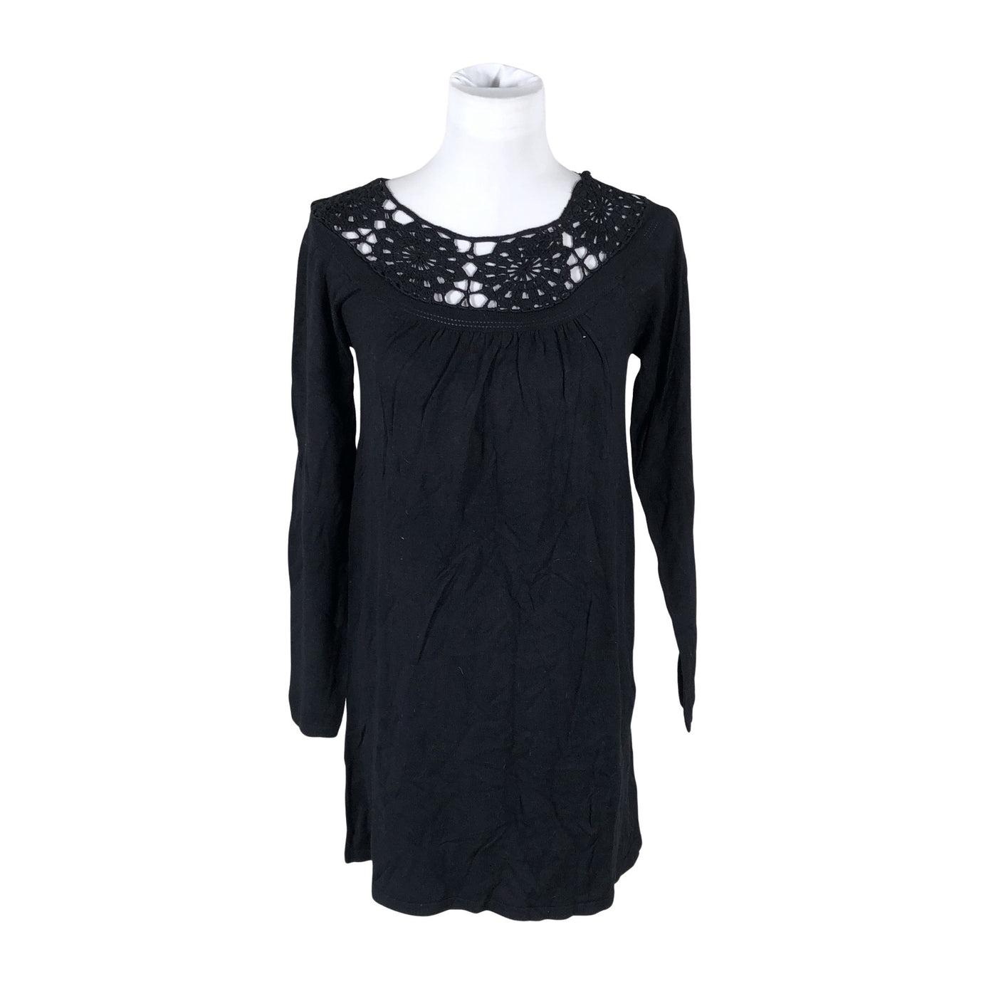 Unisex Fransa - Knit tunic, size 36 - Black (1)