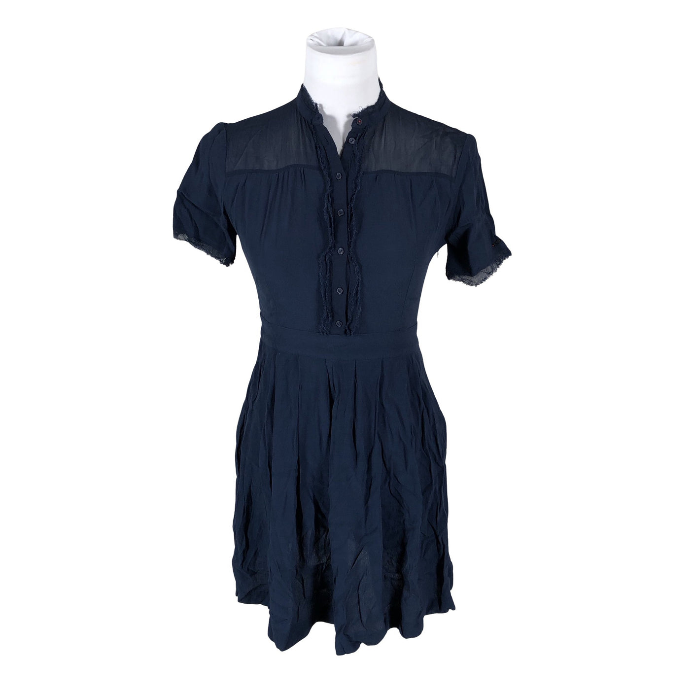 Unisex Tommy Hilfiger - Schiffon dress, size 36 - Blue (1)