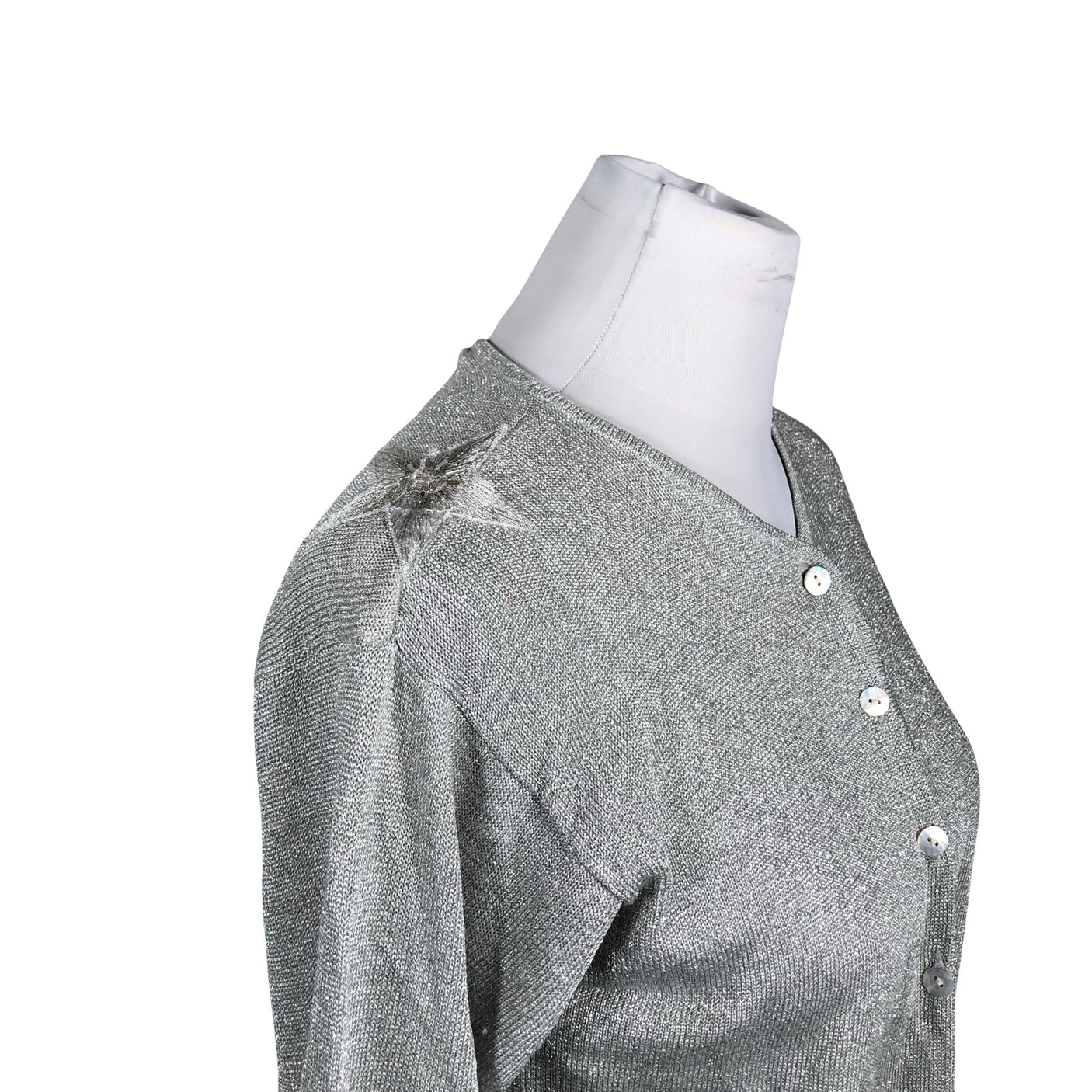 Unisex Lindex - Cardigan, size 38 - Silver (2)