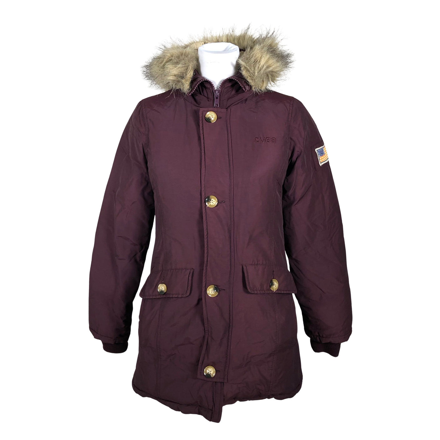Unisex Svea - Down jacket, size 36 - Wine red (2)