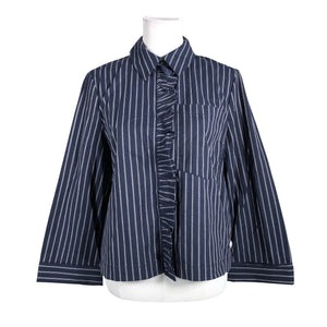 Unisex Baum und Pferdgarten - Collared shirt, size 38 - Blue (1)