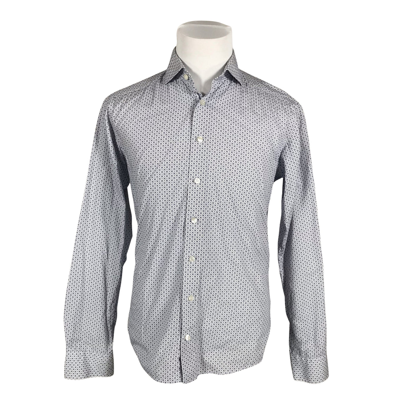 Unisex Schoffa - Collared shirt, size M - White (1)