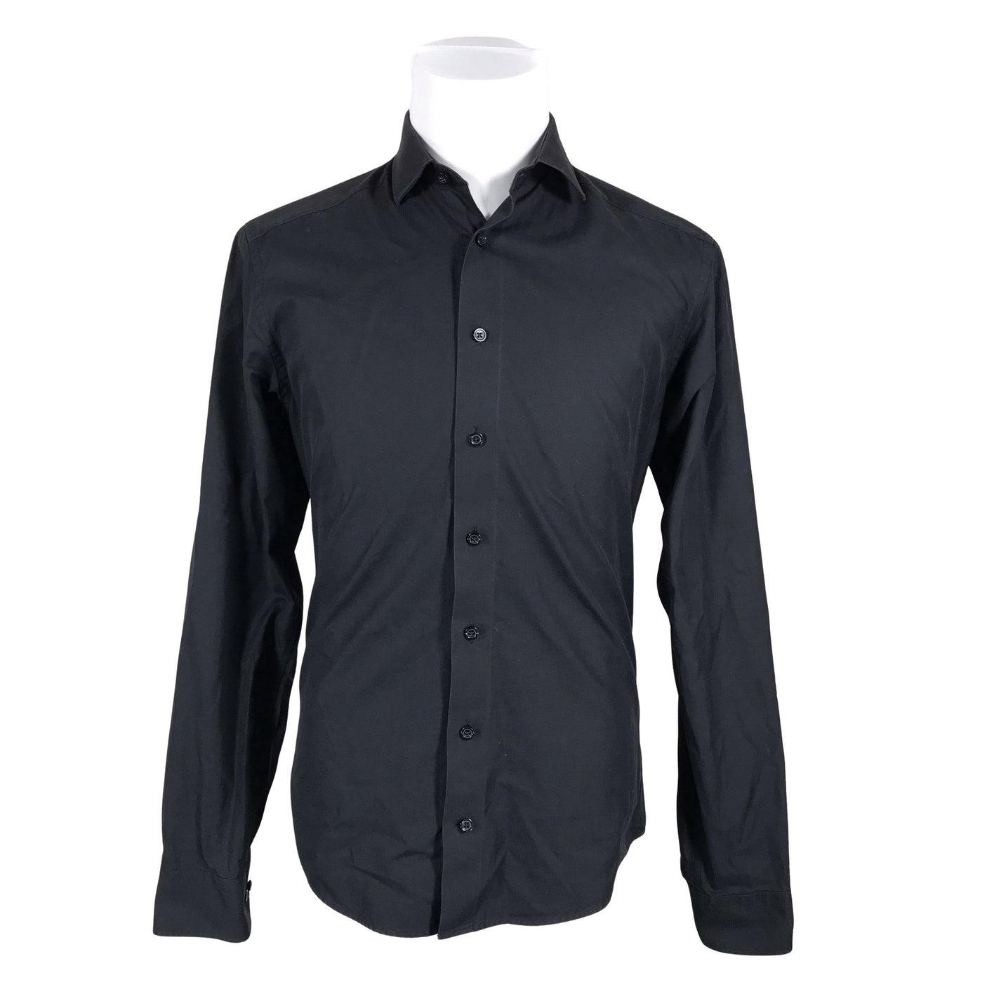 Unisex Schoffa - Collared shirt, size M - Black (1)