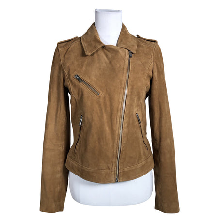 Unisex Hallhuber - Leather jacket, size 38 - Brown ()