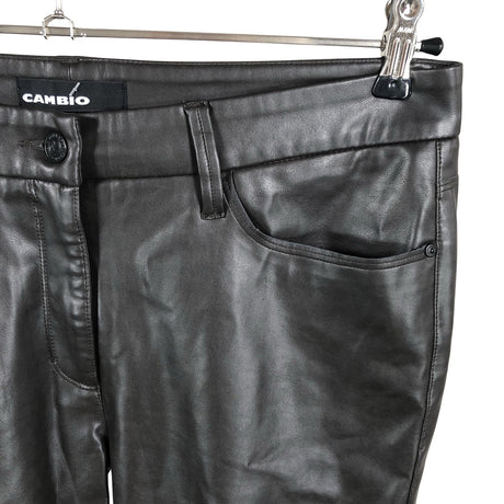 Unisex Cambio - Leather pants, size W33 - Brown (2)