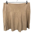 Unisex Ril's - Leather skirt, size 46 - Beige