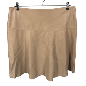 Unisex Ril's - Leather skirt, size 46 - Beige
