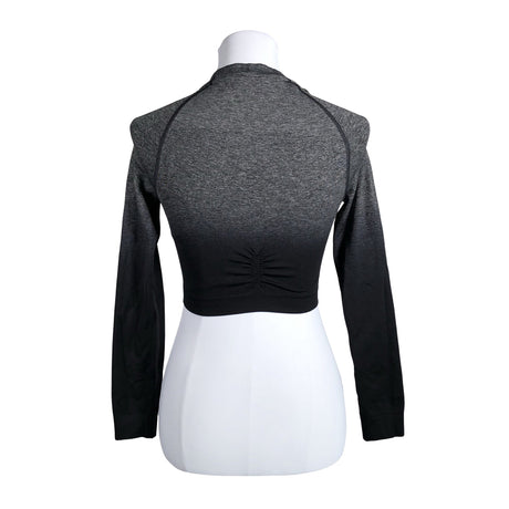 Unisex Gymshark - Sports shirt, long sleeve, size 36 - Gray (2)