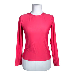 Unisex Handmade - Sports shirt, long sleeve, size S - Pink (1)